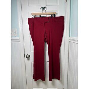 Torrid Studio Plus Size Relaxaed Red Trouser Pant Size 22T